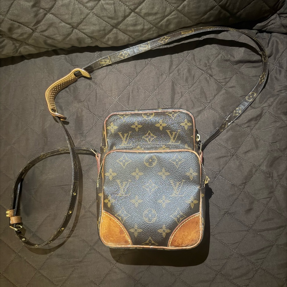 Louis Vuitton Monogram Messenger Bag in Brown and Tan